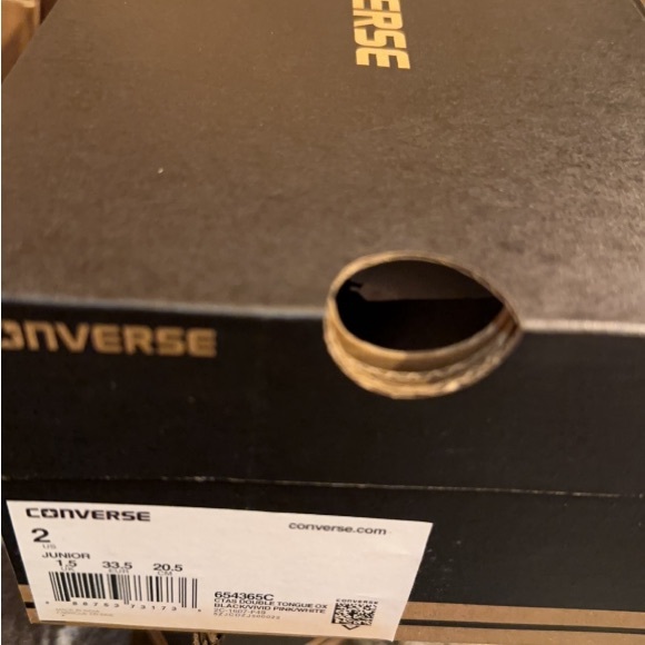 Converse Kids Junior Double Tongue, Ox
Black, Vivid Pink, White - Picture 6 of 6